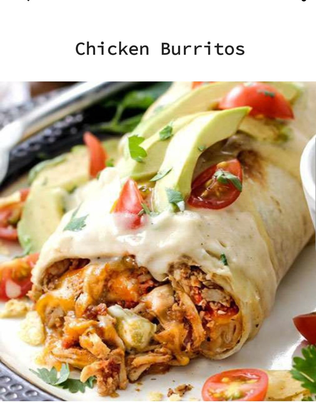 Chicken 🐔 Burrito 🌯&nbsp;Recipe