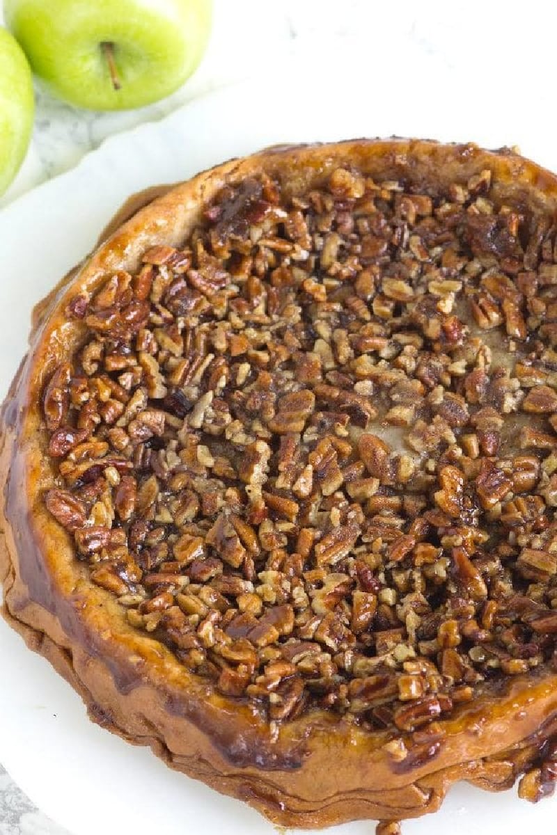 Upside Down Apple Pecan Pie – Recipe&nbsp;Girl